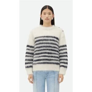 Bottega‎ Veneta Striped Heavy Mariniere Mohair Sweater